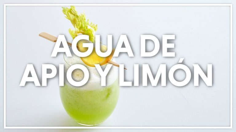 Descubre los beneficios del agua de apio con limón en tu salud